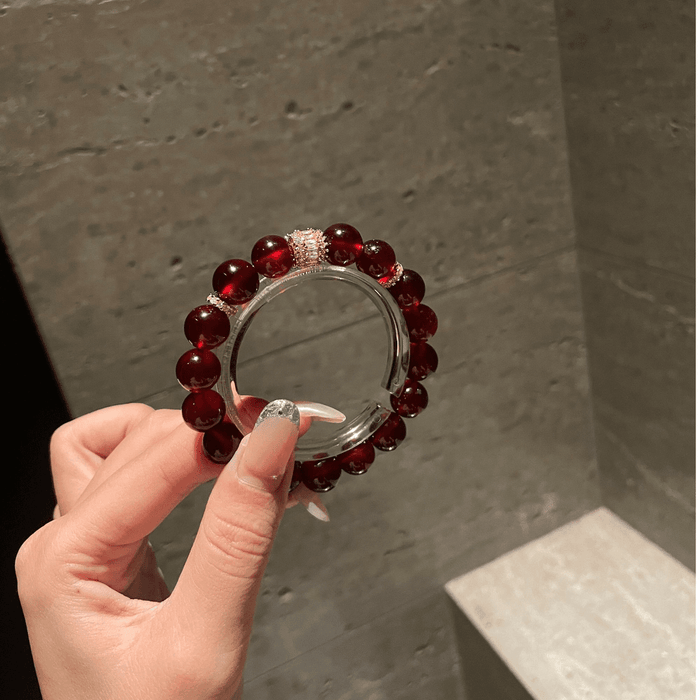 Natural red agate